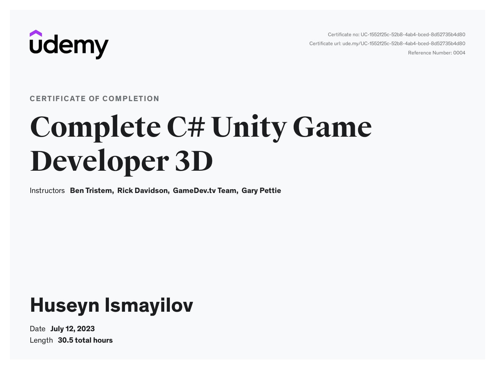 GameDev.tv - Complete C# Unity Game Developer 3D